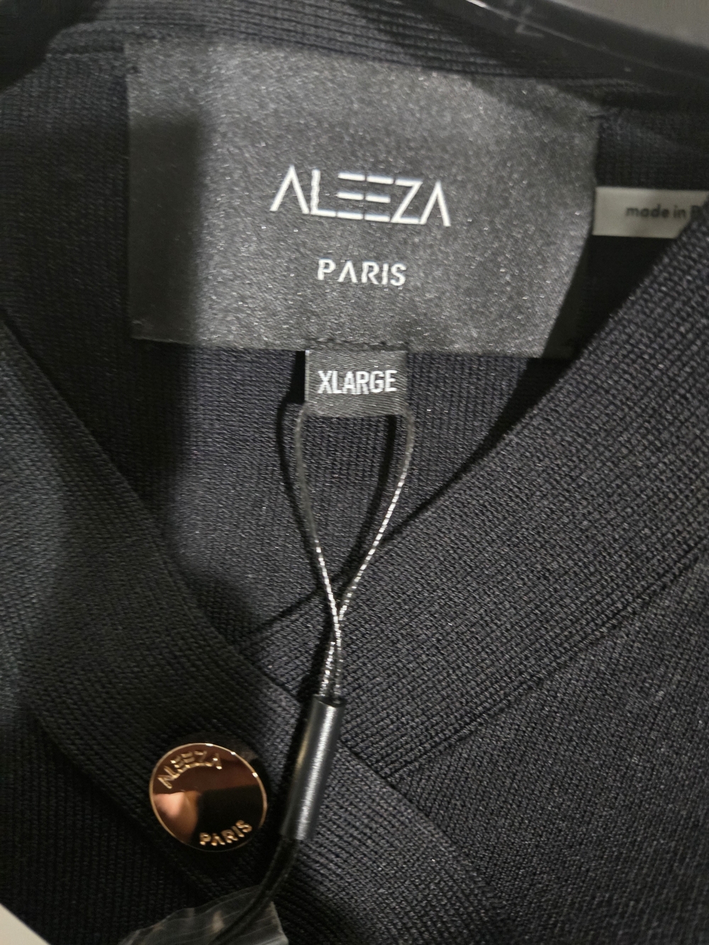 Aleeza PARIS Long Sleeve Wrap Midi Dress with Belt - Picture 3 of 7